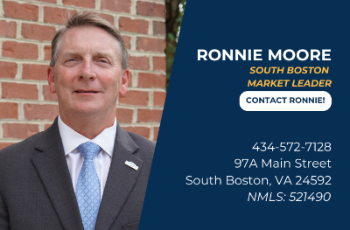 Ronnie Moore 
South Boston Market Leader
Click to contact Ronnie
434-572-7128